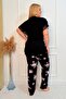 Plus Size Luxury Pajama Set with Elastic Waist Comfort Model Cotton Women's Pajama Set - 6