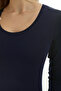 Long Sleeve U-Neck Slim Fit Women's Bodysuit T-Shirt 2041-Cotton Stretch Fabric Bodysuit - 4