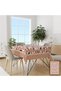 Bohemian Leaves Easy to Clean Stain-Proof Care-Free Tablecloth