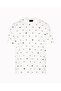 Men's Eagle Embroidered Regular Fit Round Neck Short Sleeve White T-Shirt Em 001400   Af10017-F0085 - 5