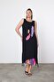 Schık Women's Summer Loose Sleeveless Comfortable Printed Dress - 6
