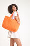 Premium Women's Colorful Lined Beach Bag / Shoulder Bag / Casual Bag (4 Pockets) - 6