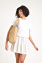 Premium Women's Colorful Lined Shoulder Bag / Beach Bag / Casual Bag (4 Pockets) - 2