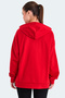 Kathleena Print Women's Red Sweatshirt - 2