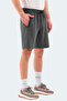 شورت رجالي من RAYAN بلون أنثراسيت مع جيوب - 3