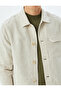 Linen Blended Shirt Jacket with Buttoned Flap Pocket Detail - 5
