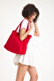 Premium Women's Colorful Lined Shoulder Bag / Beach Bag / Casual Bag (4 Pockets) - 3