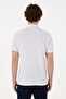 Men's Slim Fit Polo Neck White Basic T-Shirt 50297984 -Vr013 - 5