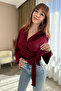 Tie-Up Burgundy Shirt - 8