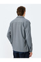 Long Sleeve Button Pocket Detail Viscose Blend Shirt Jacket - 4