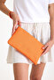 Premium Women's Colorful Lined Zippered Clutch Handbag Portfolio - 2