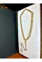 FIRE AMBER ROSARY TRANSPARENT-LIGHT YELLOW COLOR WHITE CUT T-230 - 2