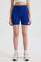 Cobalt Corded Fabric Short Leggings 2190m - 2