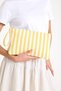Premium 1St Quality Women's Cotton Woven Lined Zippered Colorful Clutch Portfolio Handbag