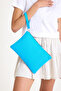 Premium Women's Colorful Lined Zippered Clutch Handbag Portfolio - 4