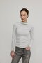 Women's Snow Melange Basic High Neck Long Sleeve Body - 2