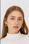 Set of 9 Faux Pearl Beaded Ball and Hoop Earrings