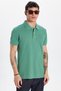 Men's Slim Fit Slim Fit 100% Cotton Green Polo Neck T-Shirt - 4