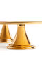 Luxury 2-Piece Round Gold Footed Cake, Cake, Cookies, Dessert, Treat, Dowry Presentation Serving Stand - 6