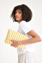 Premium Women's 1St Quality Cotton Woven Lined Colorful Clutch Portfolio Handbag - 5