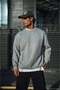    Winter Crew Neck Three Thread Basic Sweatshirt - Gray