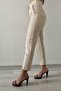 High Waist Pleated Orazio Carrot Pants - 4