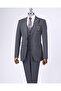 Italian Style Slim Fit Jacket Vest Pants Suit Anthracite T11396 - 6