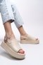 Alebwynn Women's Sandals 001273 Beige - 4