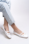 Thelmurn Women's Ballerinas 0012900 White Skin - 2