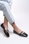 Thelmurn Women's Ballerinas 0012900 Black Patent Leather - 2