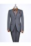 Italian Style Gray Slim Fit 8 Drop Jacket Vest Pants Set - T13360