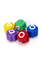 Squid Game Five Stones - 2 Pcs Model with Box and Ball - Colorful Stone Gonggi - 5
