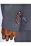 Italian Style Gray Slim Fit 8 Drop Jacket Vest Pants Set - T13360 - 5