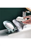 Soap Dish with Water Drain and Suction Cup Practical Soap Dish Hygienic Non-Slip Water-Repellent Solid Soap Dish - 3