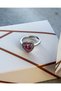 Steel Ring Tarnish-Free Antiallergic Adjustable Heart Figure (2 Years Importer Warranty) - 3