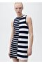 Striped knitwear dress