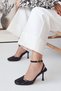 Dupe Square Toe Back Open Stiletto Evening Dress Heeled Women's Shoes - 4