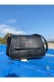 Women's Genuine Leather Messenger Bag Black - 6