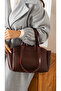 Medium Size Claret Red Puppy Women's Bag, Hand, Arm, Shoulder Bag - 3