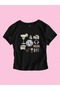 Women's Cowboy 404 Printed Baby Tee Crop T-Shirt - 3