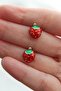 Vip Steel Strawberry Earrings - 3