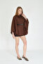 Brown Belted Trench Coat Poncho / Sevde Ugur - 5
