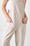 5-Pocket Linen Salopet - Beige - 7