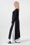 Muslin Fabric 100% Cotton Hijab Tunic with Side Slits - Black - 3