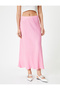 Viscose Midi Skirt Normal Waist - 3