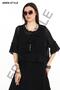 Italian Fringe Detailed Muslin Linen Slit Dress - Blouse & 2-Piece Set - 7