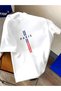 Men's Casual Round Neck T-Shirt, Geometric Paris Print,