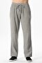 Elastic Waist Double Pocket Striped Muslin Summer Trousers Striped Black Çzglsyh