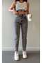 Mom Jean Women's Boyfriend High Waist Power Lycra - 3