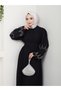 Number 10 Fashion Hijab Clothing Women's Sleeves Rhinestone Ferace Dress 10Nmr4003 - 5